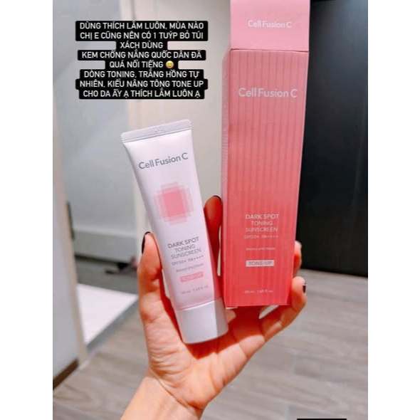 Kem Chống Nắng Cell Fusion C Dark Spot Toning Sunscreem Nâng Tông Nhẹ, Dành Cho Mọi Loại Da SPF50+/PA++++ 50ml-ThyLee