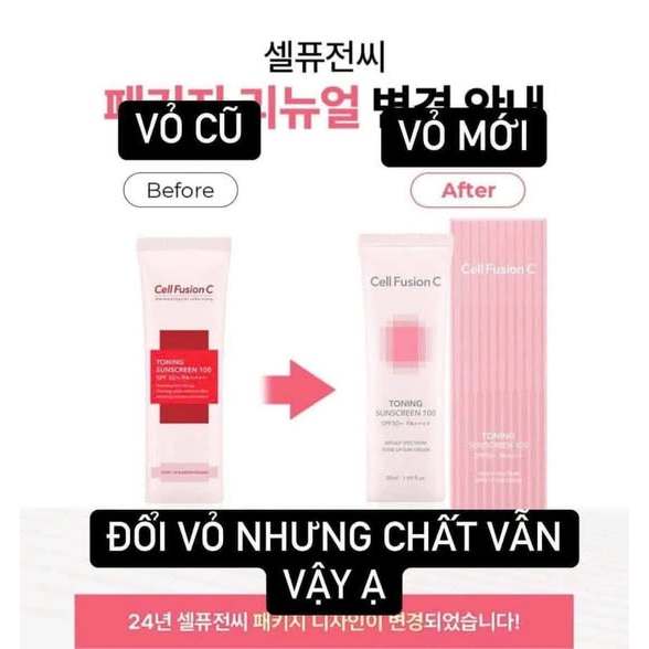 Kem Chống Nắng Cell Fusion C Dark Spot Toning Sunscreem Nâng Tông Nhẹ, Dành Cho Mọi Loại Da SPF50+/PA++++ 50ml-ThyLee