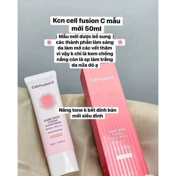 Kem Chống Nắng Cell Fusion C Dark Spot Toning Sunscreem Nâng Tông Nhẹ, Dành Cho Mọi Loại Da SPF50+/PA++++ 50ml-ThyLee
