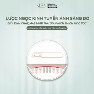 Lược Ngọc Kinh Tuyến Ánh Sáng Đỏ – Massage Da Đầu, Hỗ Trợ Mọc Tóc & Đẩy Tinh Chất