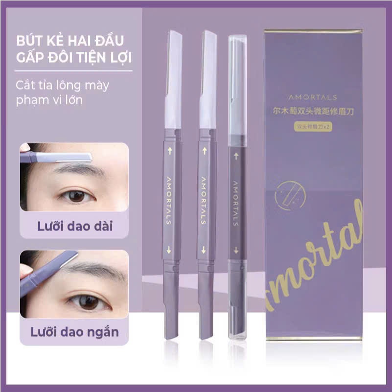 T30_Dụng cụ cạo lông mày hai đầu AMORTALS