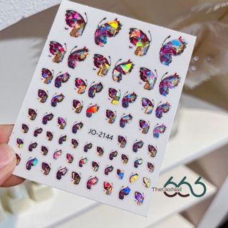 Sticker Dán Móng Xà Cừ Phản Quang 7 Màu Hot 2026 - Hình Dán Hologram Lấp Lánh Trang Trí Móng Sang Chảnh THEGIOINAIL666