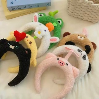 Băng đô cài tóc hình thú ngộ nghĩnh có kèm dây kéo xoay