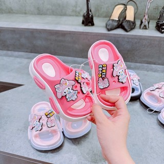 MẪU MỚI Dép Lê Siêu Nhẹ EVA Đế Cao 2Cm Stick Melody Đáng Yêu Cho Bé Gái K184