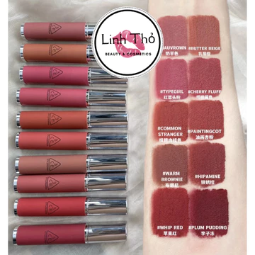 [AUTH - HIDDEN TAG] Son Kem Lì 3CE Hazy Lip Clay - Cloud Lip Tint 4g