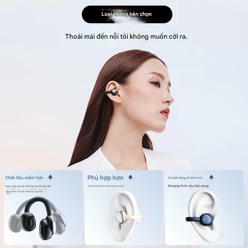 Tai nghe bluetooth Philips TAT4469 thiết kế kẹp tai, kết nối 10s, Chip Bluetooth 5.3 | BigBuy360 - bigbuy360.vn