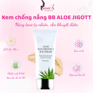 Kem chống nắng BB Lô Hội JIGOTT, nâng tone, che khuyết điểm Aloe Sun Protect B.B Cream 50ml