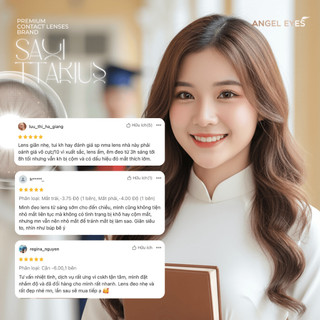 Kính áp tròng 1 ngày màu nâu tự nhiên SAGITTARIUS Dia 14.5mm - Độ cận 0-10 nhãn hiệu Angel Eyes