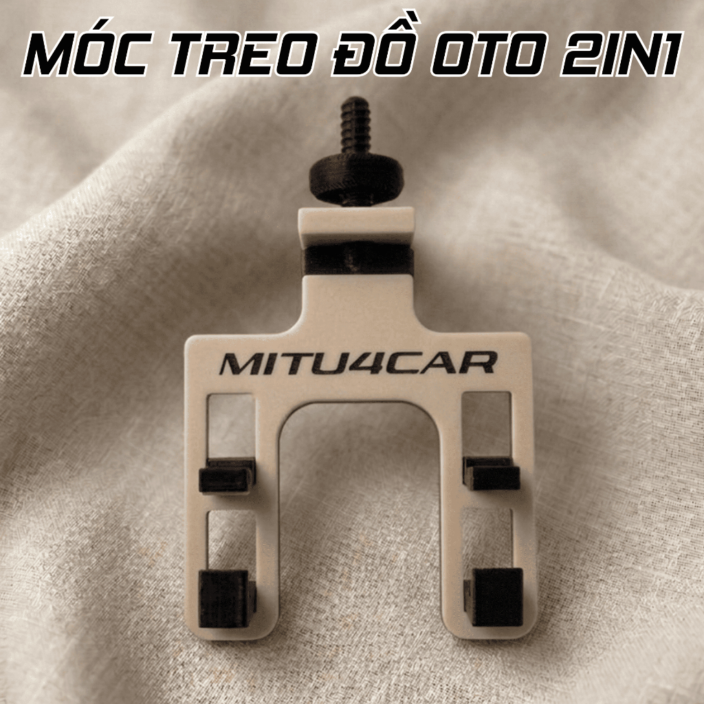 Móc Treo Đồ Ô Tô Sau Ghế 2in1 - Treo Túi & Đỡ Điện Thoại Đa Năng Chịu Lực Tốt - Phụ Kiện Nội Thất Ô Tô Tiện Ích