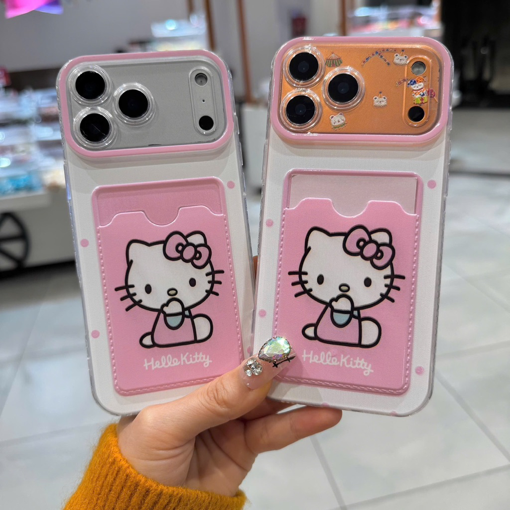 Case iPhone Ốp Ví Đựng Thẻ Cute Kawaii Hình Hello Kitty / Hoạt Hình - Nắng Case