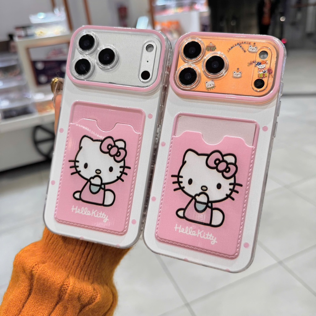 Case iPhone Ốp Ví Đựng Thẻ Cute Kawaii Hình Hello Kitty / Hoạt Hình - Nắng Case