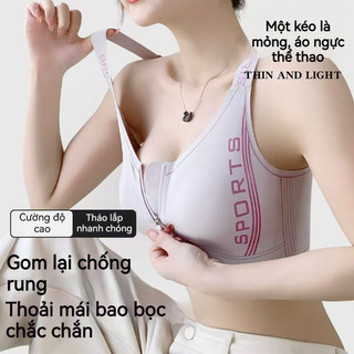 Áo Ngực Size Lớn, Kéo Khóa Trước, Che Phụ Nữ, Tôn Dáng Thon Gọn, Thoải Mái Vận Động