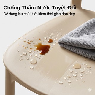 Ghế Xếp， Ghế Tựa Lưng Có Thể Xếp Chồng Lên Nhau Và Chịu Lực Tốt, Thích Hợp Cho Quán Cà Phê Gia Đình