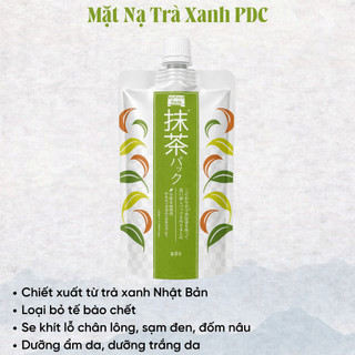 Mặt Nạ Ủ Sake Chính Hãng Nhật Bản Trà Xan Trắng Da Giảm Mụn Đầu Đen Thu Nhỏ Lỗ Chân Lông PDC SK20