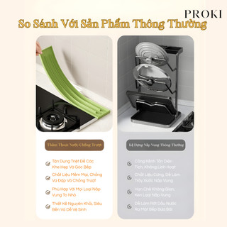 Tấm Lót Gác Vung Thớt Proki Tấm Lót Thoát Nước Chất Liệu Silicone Dài 40-45cm, Phụ Kiện Trang Trí Phòng Bếp
