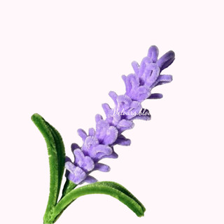 (Set Tự Làm) Hoa Lavender Kẽm Nhung - Set DIY Lavender Velours Tự Tay Sáng Tạo, Thư Giãn, Ý Nghĩa