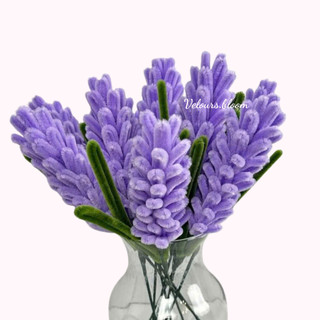 (Set Tự Làm) Hoa Lavender Kẽm Nhung - Set DIY Lavender Velours Tự Tay Sáng Tạo, Thư Giãn, Ý Nghĩa