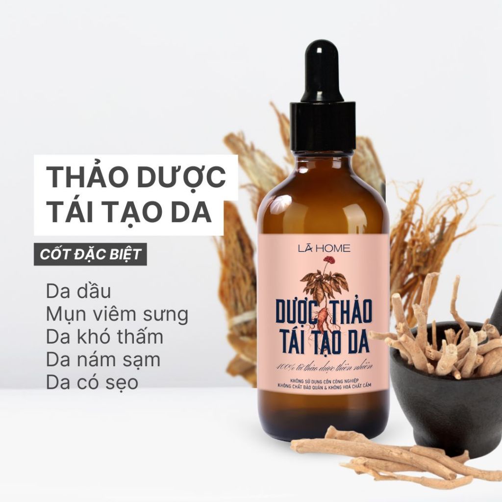 Đông Y Tái Tạo Da Lá Home 110ml (Loại Cốt Đặc Biệt) - Da Dầu Mụn, Da Khỏe, Da Sạm Nám