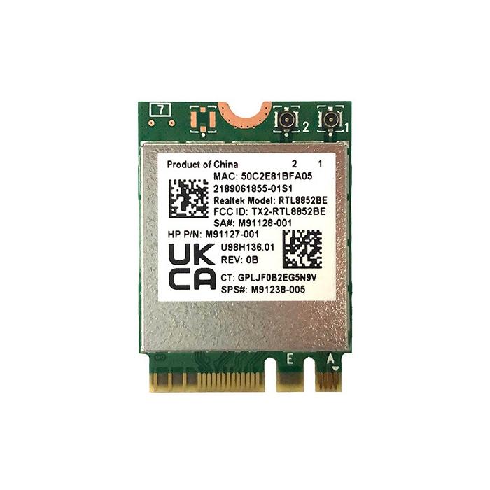 Realtek RTL8852BE, M.2 wifi card, Wifi 6, 1800M, có bluetooth 5.2, hai ...