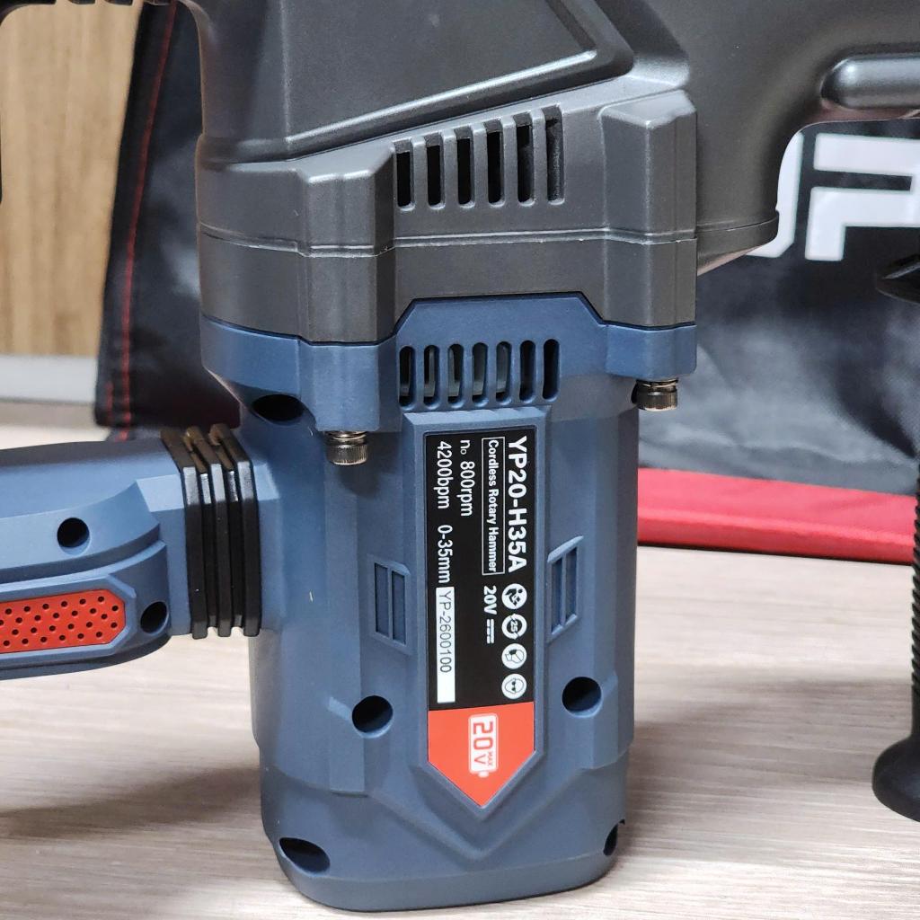 MÁY KHOAN ĐỤC 2 CHỨC NĂNG YUPAI YP20- H35A , LỰC ĐẬP 7J , chân pin phổ thông