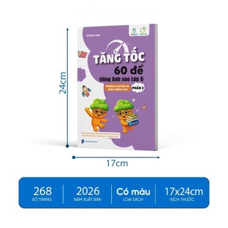 Sách - Combo Tăng Tốc 60 Đề Tiếng Anh Vào Lớp 6 Trường Chuyên và Chất Lượng Cao(Phần 1+ Phần 2)