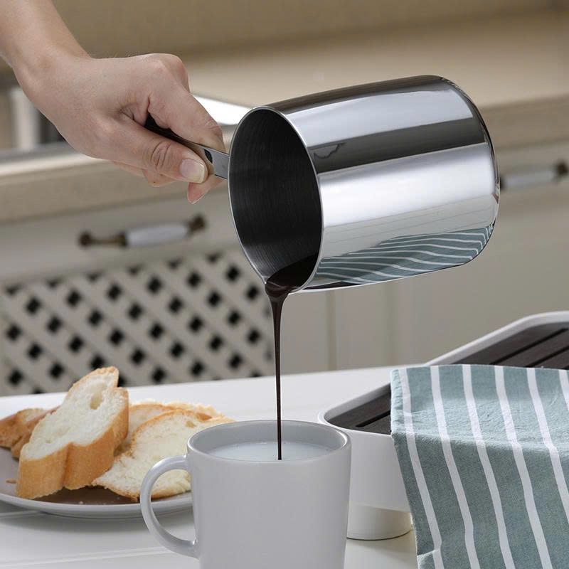 Quánh Inox Chockmen 350ML, Quánh Nấu Socola, Quánh Đun Sữa Cafe, Quánh Sâu Lòng CKM131