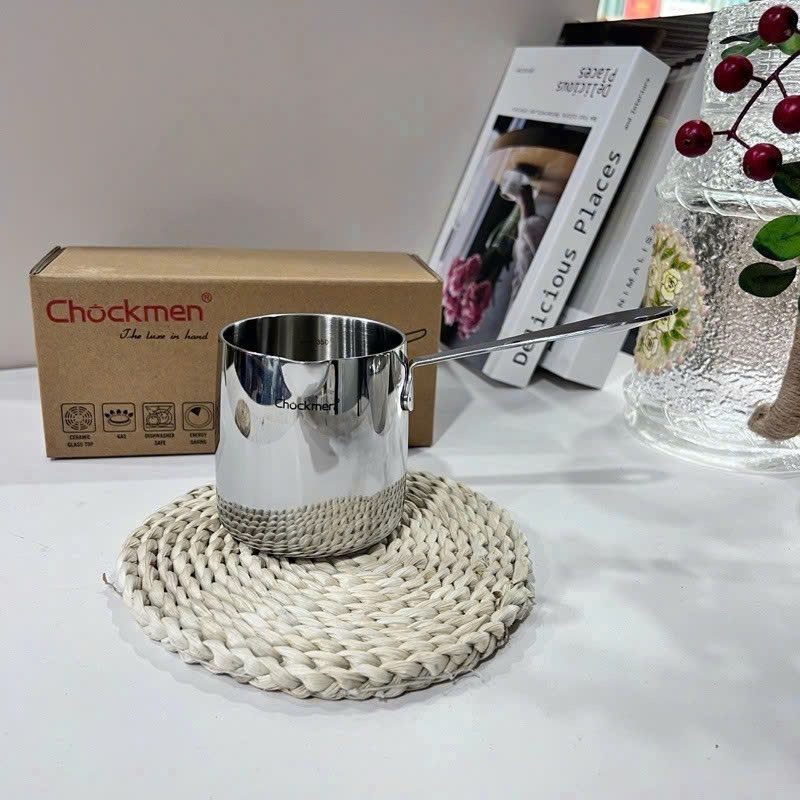 Quánh Inox Chockmen 350ML, Quánh Nấu Socola, Quánh Đun Sữa Cafe, Quánh Sâu Lòng CKM131