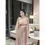 Đầm ngủ lụa phối ren kèm choàng dài