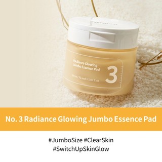numbuzin No.3 Miếng pad essence cấp ẩm & làm sáng da Radiance Glowing 70 miếng