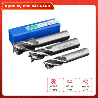 Mũi phay ngón HSS - Dao phay thép gió 4 me SWT (Phi 6mm - 20mm) Cao cấp