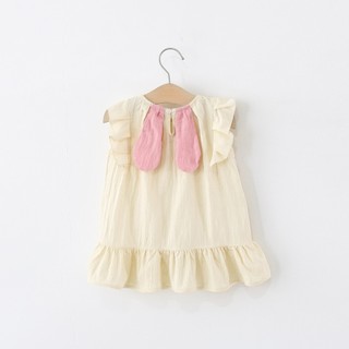 Váy bé gái babydoll tai thỏ 9th-4 tuổi phong cách Hàn Quốc tặng kèm túi D1290 Bí Ngô Nhỏ
