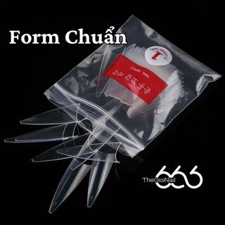 Móng Tip Form Nhọn Dài Chuẩn Dạng Túi 500 Miếng - Móng Nối Giả Nhựa ABS Cao Cấp Siêu Bền Dẻo THEGIOINAIL666