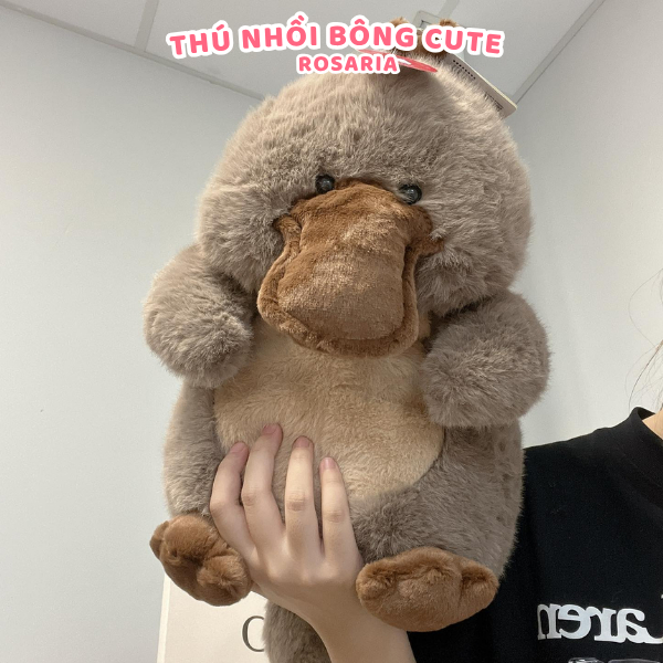 Gấu bông thú mỏ vịt độc lạ siêu cute – thú nhồi bông mềm mịn, quà tặng dễ thương hot trend