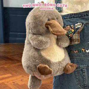 Gấu bông thú mỏ vịt độc lạ siêu cute – thú nhồi bông mềm mịn, quà tặng dễ thương hot trend