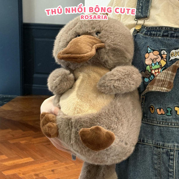 Gấu bông thú mỏ vịt độc lạ siêu cute – thú nhồi bông mềm mịn, quà tặng dễ thương hot trend