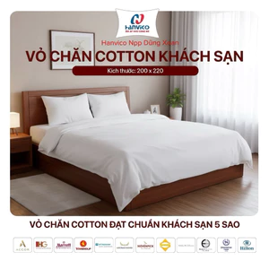 Vỏ Chăn Khách sạn HANVICO Cotton cao cấp tiêu chuẩn 5 sao