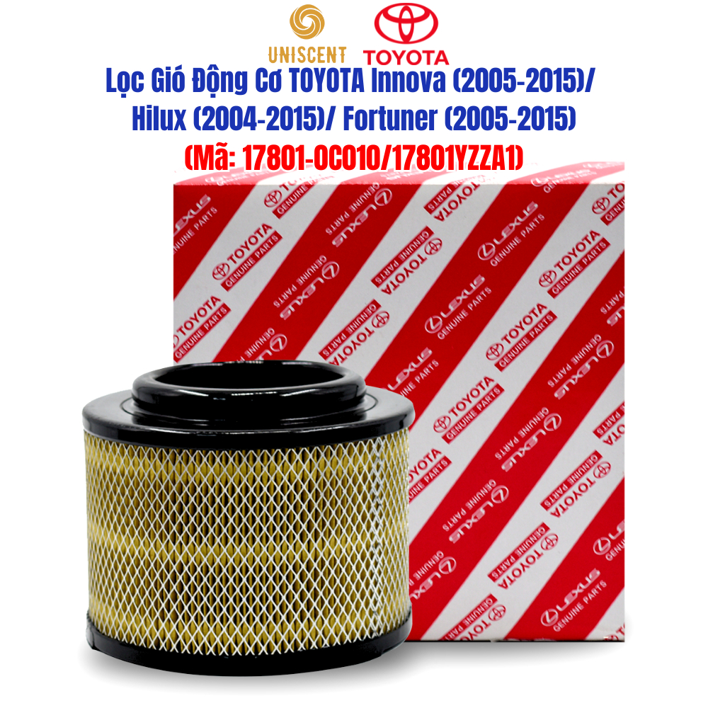 Lọc Gió Động Cơ Innova-Hilux-Fortuner (04-15) (178010C010,17801YZZA1,WE0113Z40,178010C020,178010C03)