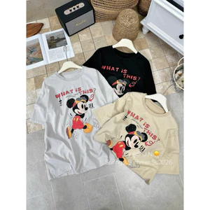 Áo phông mickey chữ siuu xinh