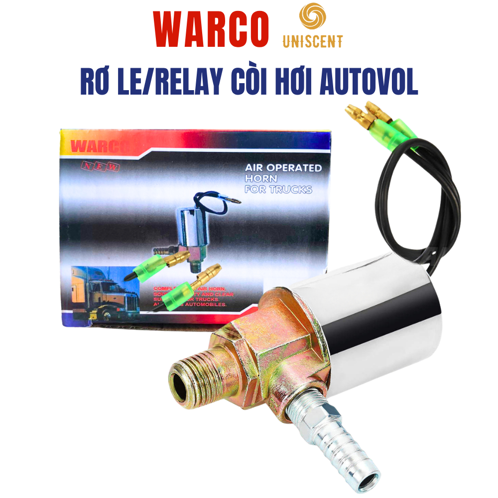 Rơ Le/Relay Còi Hơi, Bút Xông Còi Hơi - WARCO / Thổ Nhĩ Kỳ -Autovol 12/24V