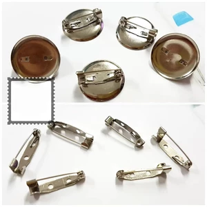 10 đế Kim băng làm hoa cài áo, huy hiệu - Nguyên liệu Handmade