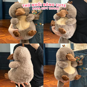 Gấu Bông Thú Mỏ Vịt 40cm Cao Cấp – Plush Toy Dễ Thương, Gối Ôm Siêu Mềm, Quà Tặng Hot Trend - ROSA GIFT HOUSE