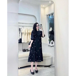 Váy Babydoll, Đầm Bầu Mùa Hè Thiết Kế Hoa Nhí Siêu Xinh Cổ Tàu Hot Trend Thời Trang Cổng Sở
