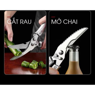 Kéo Cắt Gà Cao Cấp, Kéo Làm Bếp Đa Năng, Kéo Cắt Xương Trợ Lực Siêu Bén