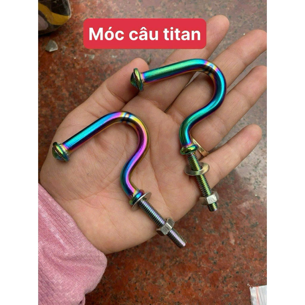 Móc cheo đồ xe máy .ty tan.inox móc u.móc câu.móc gạt