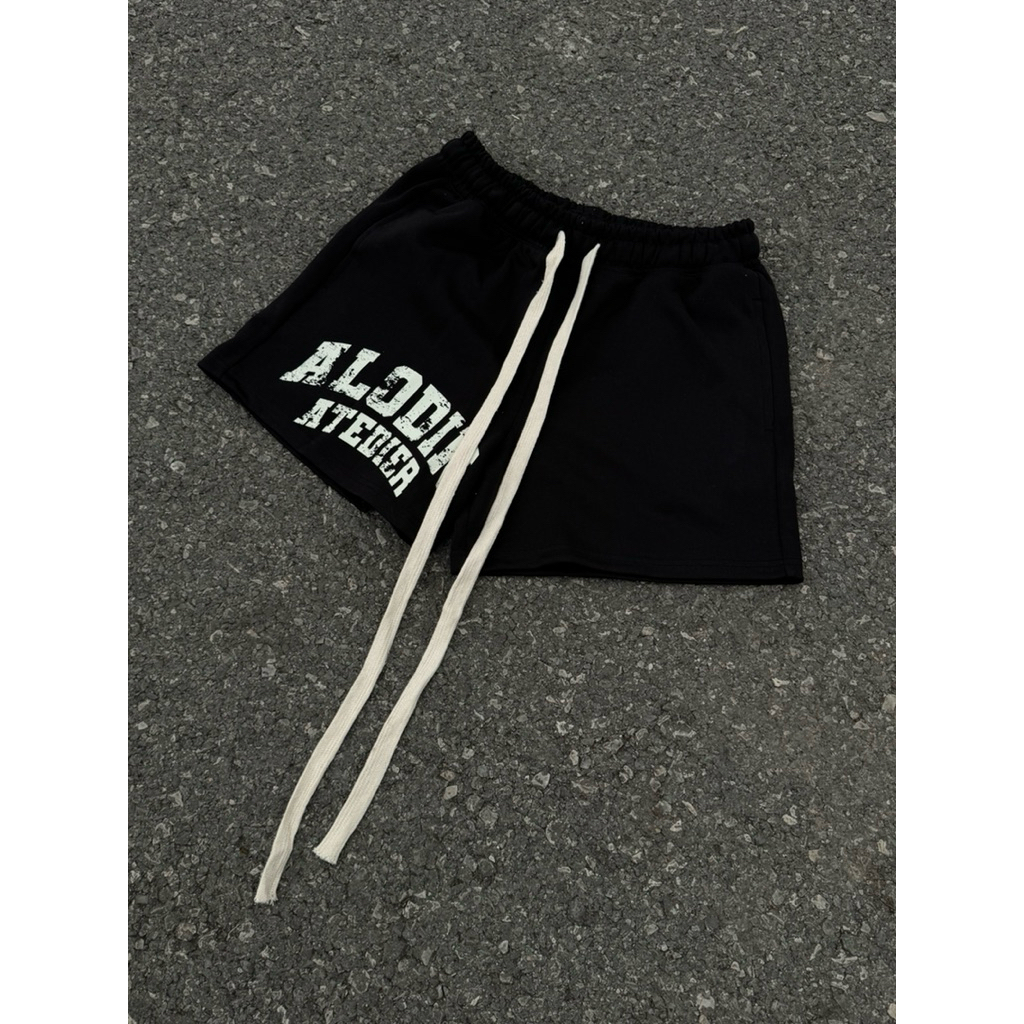 [DEAL MỞ BÁN] ALODIN.atedier | Quần short nỉ 2 da in kéo lụa cao cấp bản ver 2 form trên gối Unisex