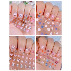 Bộ 30 tấm stickers dán móng nhiều hình ngộ nghĩnh, đủ hình và màu sắc