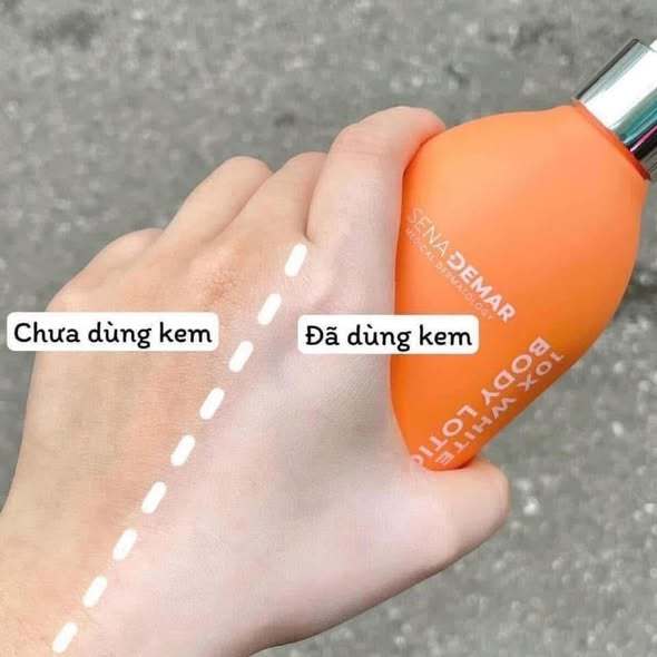 Body SENA DEMAR 10X WHITE BODY LOTION giúp dưỡng trắng da 300ml,nâng tông, không bết dính_body senademar-ThyLee
