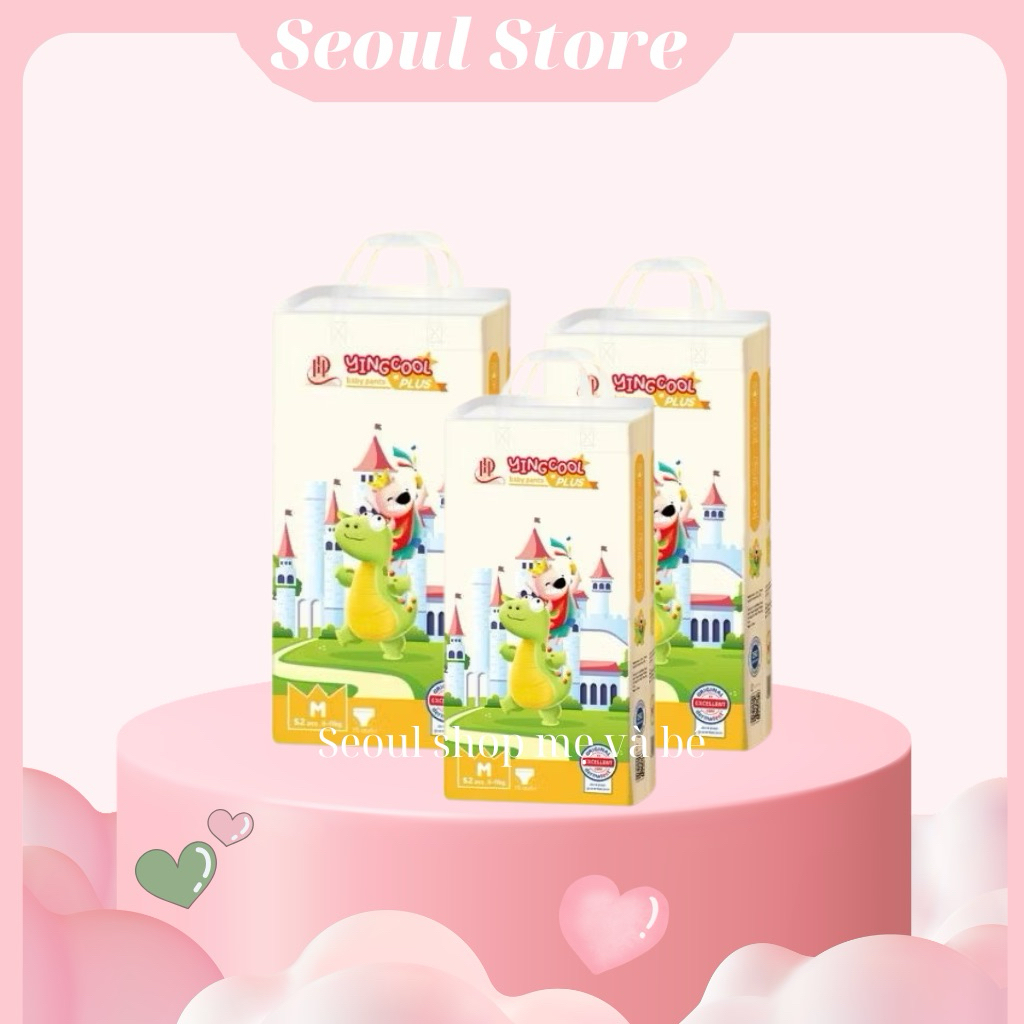 Tã Bỉm Yingcool Plus Dán/Quần Phiên Bản Cao Cấp Mỏng Nhẹ, Siêu Thấm, An Toàn Cho Da, Đủ Size Cho Bé