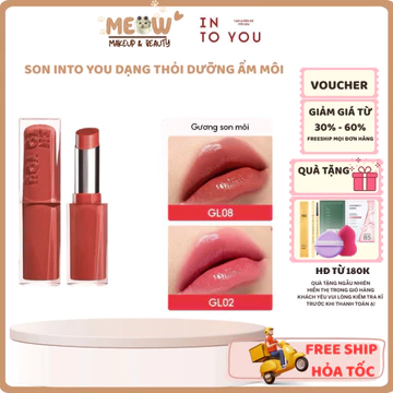 Son Thỏi INTO YOU Dưỡng Ẩm Mềm Môi, Căng Bóng Tự Nhiên | MEOW MAKEUP