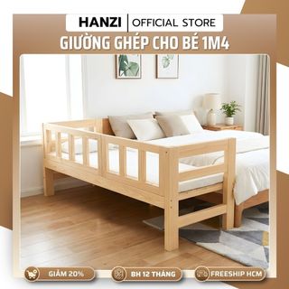 Giường Ngủ Cho Bé 1m4 có Thanh Chắn An Toàn, Phù Hợp Bé Ngủ Riêng / Có Cầu Thang